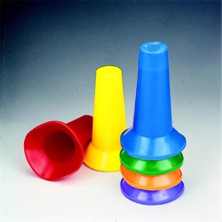 Sportime Sportime 008933 Cone Flow Marker Set; Multiple Color; 3.75 x 6.5 In. H; Set Of 48 8933